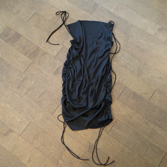 NEW Leau Spaghetti Straps Cabo Silk‎ Mini Dress Black Womens Size XXL - Picture 6 of 6